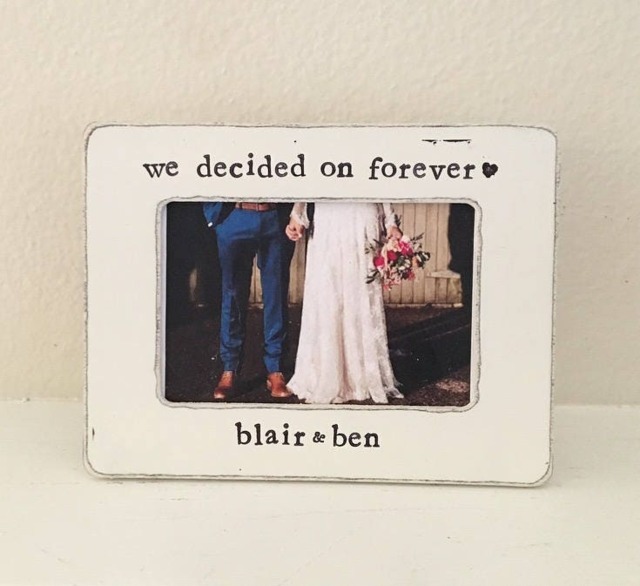 Engagement Picture Frame, Wedding We Decided On Forever, Engagement Gift For Fianc?? - image 1