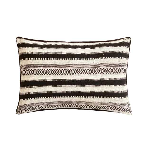 Decorative Oblong/Lumbar Rectangle Pillow Covers Accent Couch Bed Sofa Toss 12x16 Woven Pillows - Moroccan Ceramics - image 1