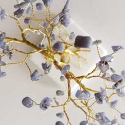 December Birthstone Gift, 24Th Anniversary Tanzanite Gemstone Tree - thumbnail 3