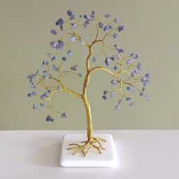 December Birthstone Gift, 24Th Anniversary Tanzanite Gemstone Tree - thumbnail 2