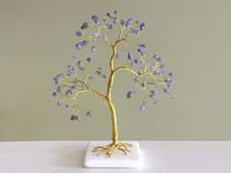 December Birthstone Gift, 24Th Anniversary Tanzanite Gemstone Tree - thumbnail 1