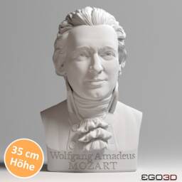 Wolfgang Amadeus Mozart 35 cm Bust - Busts With Personality - thumbnail 2