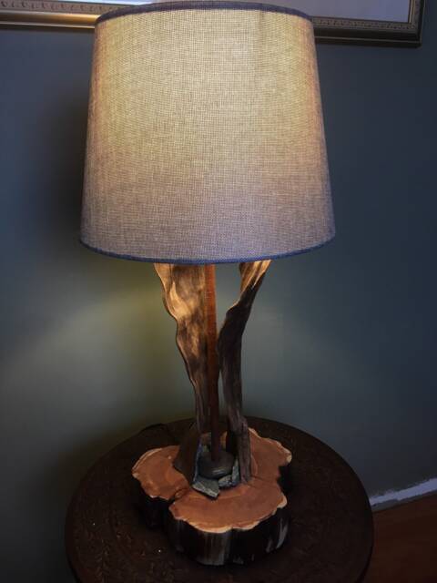 Natural Bark Lamp - image 1