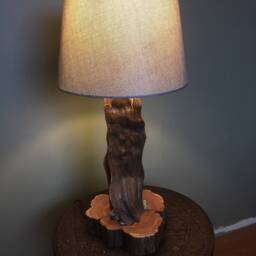 Natural Bark Lamp - thumbnail 2