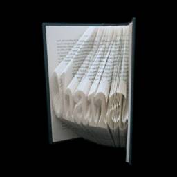 Ohana 5 Letter Names Folded-Book Art Sculpture - thumbnail 2