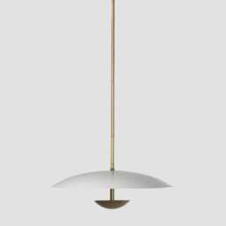 1950S Mid Century Matt Green Ivory Brass Modern Style Sputnik Chandelier/ Kalmar Stilnovo Style/ Chandelier Italian Light - thumbnail 3