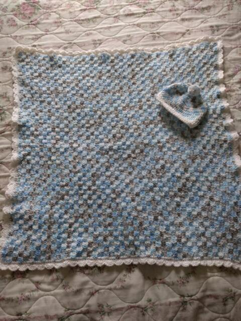 Baby Blanket For Boys With Beanie Hat - image 1