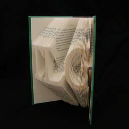 Initials Acronyms 3 Letter Names Words Folded-Book Art Sculpture - thumbnail 2