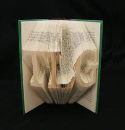 Initials Acronyms 3 Letter Names Words Folded-Book Art Sculpture - thumbnail 1