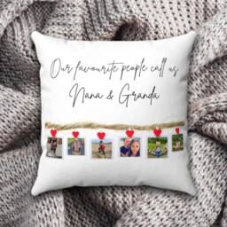 Photo Cushion, Grandparents Christmas Gifts, Gifts For Grandparents, Personalised Photo Cushions, Grandad Gift, Nanny Gift - thumbnail 2
