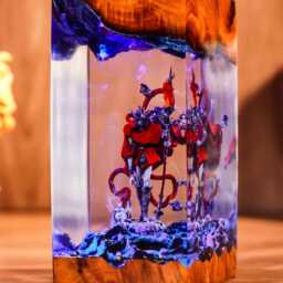 Diorama Dark Souls Lamp, Messmer Night Light, Handmade Resin Table Lamp, Video Games Gift - thumbnail 3