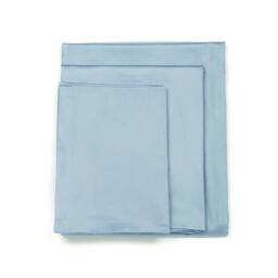 Oeko-Tex Standard Certified Soft 100% Cotton Sateen Baby Blue 4 Pcs Sheet Set - King