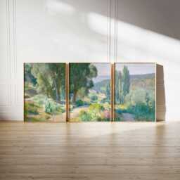 Impressionist Landscape Prints Set French Countryside Wall Art - thumbnail 2