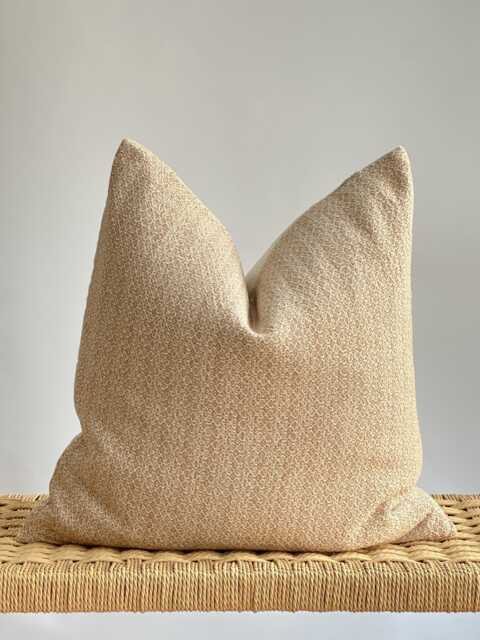 Vintage Hmong Hemp Pillow Brown Striped Lumbar, Bohemian Decor - image 1