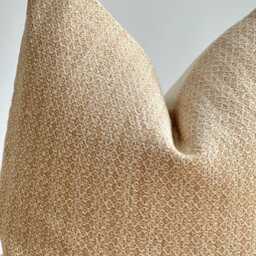 Vintage Hmong Hemp Pillow Brown Striped Lumbar, Bohemian Decor - thumbnail 2