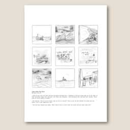 Jesus Calms The Storm Storyboard Artwork/Bible Verse Matthew 8 Wall Art Christian Story - thumbnail 3
