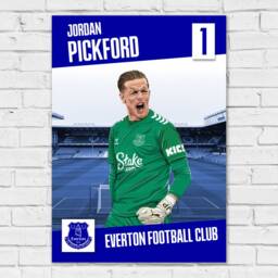 Everton Fc Poster - Pickford Print Design Wall Art - thumbnail 2
