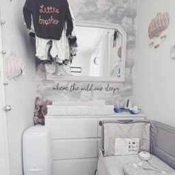 Where The Wild One Sleeps Wall Art Sticker, Kids Wall Quote Baby, Nursery Art Decor, Room Decor - thumbnail 3