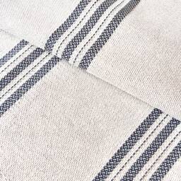 1506. Grey Stripe Jauja Heavy Linen Look Cushion Cover, Various Sizes - thumbnail 3