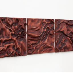 "Wood Wall Art, Us Delivery Duty Paid, Woodcarving, Modern Geometric Design, Wooden Bas-Relief Sculpture, ""Abstract Flow" - thumbnail 3