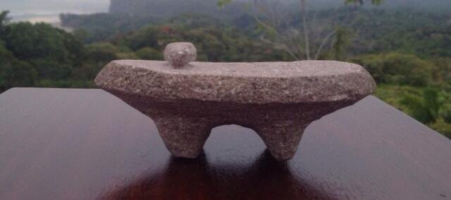Borucan Indian Stone Metate, Grinding Sculpture, Authentic, Historical, Limited - image 1
