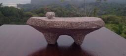 Borucan Indian Stone Metate, Grinding Sculpture, Authentic, Historical, Limited