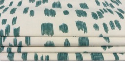Brunschwig & Fils Les Touches Aqua Made To Measure Professionally Roman Blind