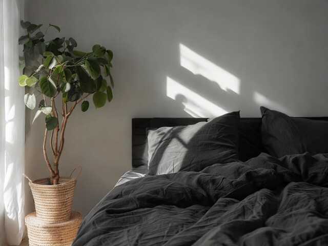 Charcoal Linen Duvet Cover Soft 1 Medium Weight Cover Breathable Stonewashed Comfort - image 1