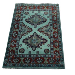 3x4 Indo Caucasian Kazak Wool Rug Hand-Knotted Geometric Heriz Serapi 2896 - thumbnail 2