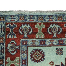 3x4 Indo Caucasian Kazak Wool Rug Hand-Knotted Geometric Heriz Serapi 2896 - thumbnail 3