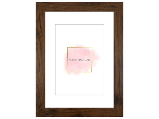 Modern Sleek Picture Frames With Mount Walnut Various Colours Photo Poster Frame Instagram Wall Art A2 A3 A4 A5 A6 - image 1