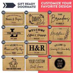 Traditional Meets Modern Custom Welcome Mat - The Mathews Family Rug - thumbnail 3