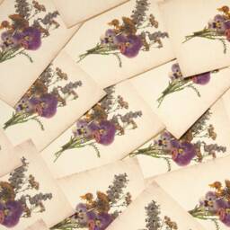 Pressed Flower Bouquet A6 Print - Farmhouse Style Botanical - thumbnail 3