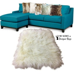 Plush Faux Fur Area Rug - Shaggy Icelandic Sheepskin Style, Handmade Usa - thumbnail 2