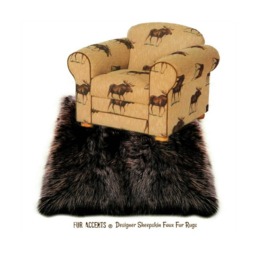 Plush Faux Fur Area Rug - Shaggy Icelandic Sheepskin Style, Handmade Usa - thumbnail 3