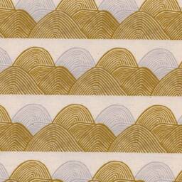 Mustard Baby Bedding Scallop Rainbow Mini Crib Sheet, Changing Pad Cover - thumbnail 2