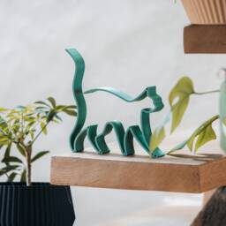 Decoration For Cat Lovers - Set Of 4 Made in France Eco Friendly - thumbnail 3