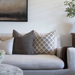 Harvey -- Brown Handwoven Pillow Cover, Textured Pillow, Moody Fall Decor, Dark Neutral Masculine - thumbnail 2