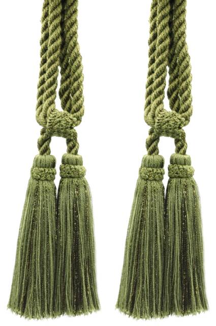 "D??copro Double Tassel Curtain & Drapery Tieback, Length 5 1/2"" - 14cm, Spread 27" - image 1