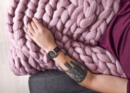 Handmade Chunky Knit Merino Wool Blanket Boho Home Decor - thumbnail 1