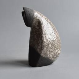 Ceramic Sculpture Of A Cat, White Christmas Present, Original Gift, Collection Cats, Cat Figurine, Art & Collection, Raku Ceramics - thumbnail 2