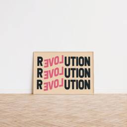 Revolution Print Poster Print, Love Bold Wall Art Typography Poster, Alternative Art, Eclectic - thumbnail 2
