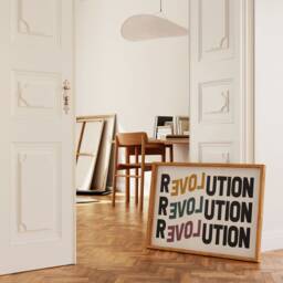 Revolution Print Poster Print, Love Bold Wall Art Typography Poster, Alternative Art, Eclectic - thumbnail 3