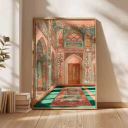 Islamic Prayer Room Wall Art, Muslim Architecture Print, Middle Eastern Decor, Mosque Poster, Art Prints - thumbnail 2