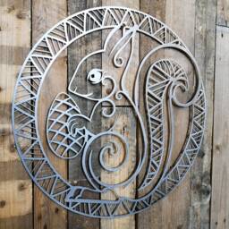Ratatoskr Metal Viking Wall Art/Yggdrasil Squirrel Norse Mythology Tree Of Life Pagan Gift - thumbnail 2