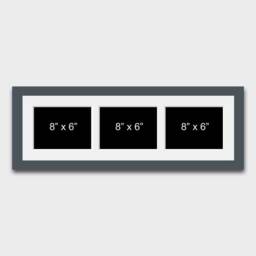 "Multi Photo Picture Frame - Holds 3 8"" X 6" - thumbnail 1