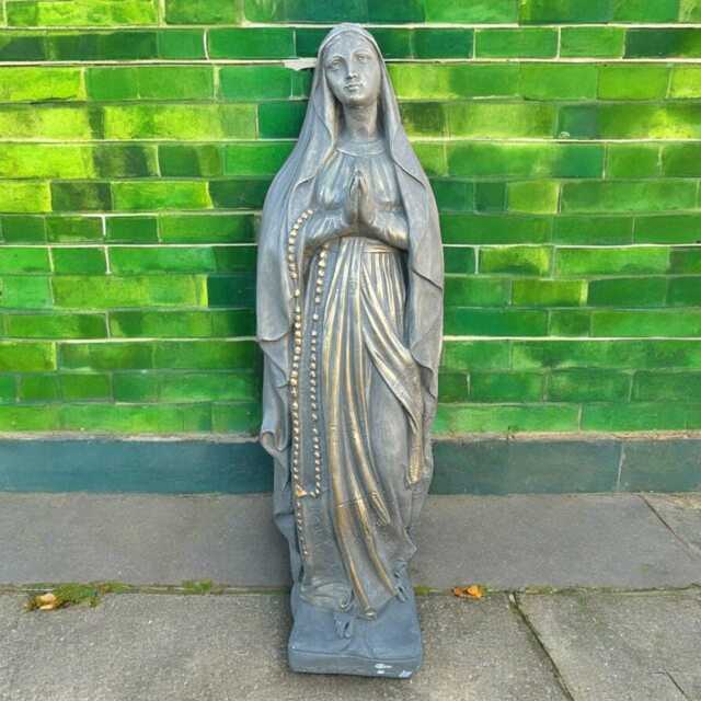 Large Holy Mary Statue Concrete Virgin Sculpture Outdoor Religious Figurine Cement Madonna Garden Decor Yard Ornament House - image 1