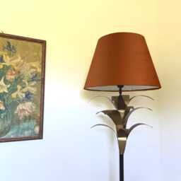 Burnt Orange Velvet Empire Lampshade, Coolie Ceiling Light Shade