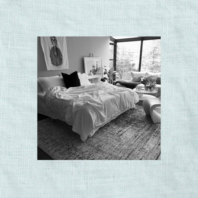 French Blue Linen Coverlet - Tailored Bedspread -Cozy Soft Natural Bedding 100% Flax Fabric -Made To Order in The Usa - image 1