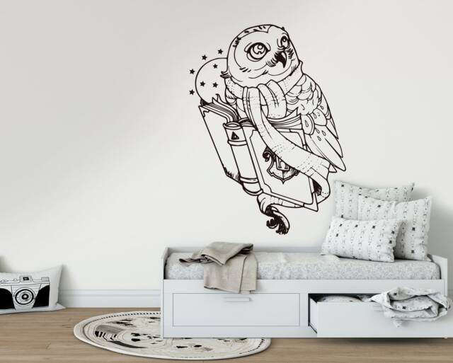 Wizard Owl Wall Decal Magic Home Decor - image 1